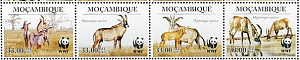 Мозамбик, 2009, WWF, 4 марки